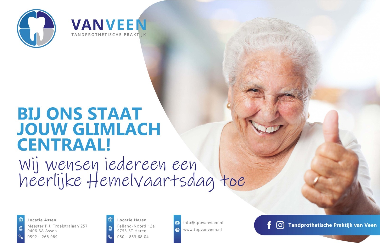 Fijne Hemelvaartsdag! - Tandprothetische Praktijk Van Veen